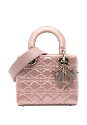 Christian Dior Pre-Owned 2019 Small Satin Cannage My ABCDior Lady Dior satchel - Pink
