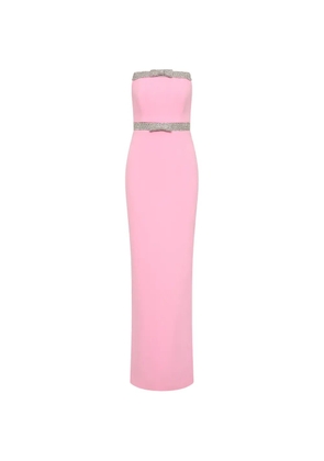 Rebecca Vallance Precious crystal-embellished strapless gown - Pink