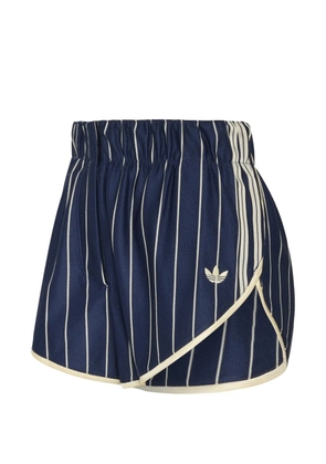 adidas Firebird pinstripe-pattern shorts - Blue