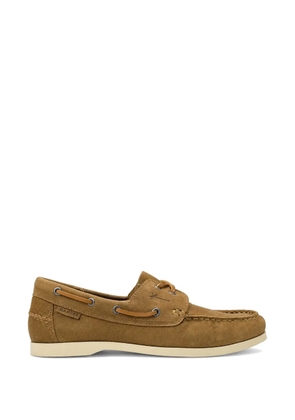 Manebi lace-up suede boat shoes - Neutrals