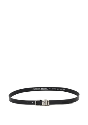 Closed buckle-fastening belt - Black