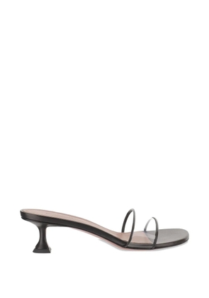 Amina Muaddi Andreea transparent-strap heeled sandals - Black