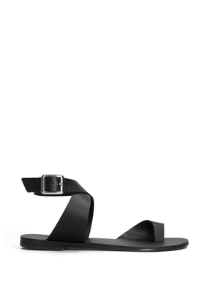 Nicolas Lainas toe-loop flat sandals - Black