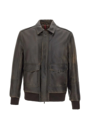 VOLFAGLI David Tundra leather jacket - Brown