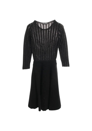 Dolce & Gabbana Pre-Owned 2010s crochet-knit midi dress - Black