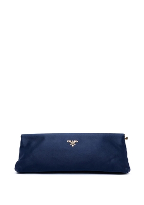 Prada Pre-Owned 2013-2026 Satin East West Frame clutch bag - Blue