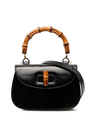 Gucci Pre-Owned 20th Century Calfskin Bamboo Night satchel - Black
