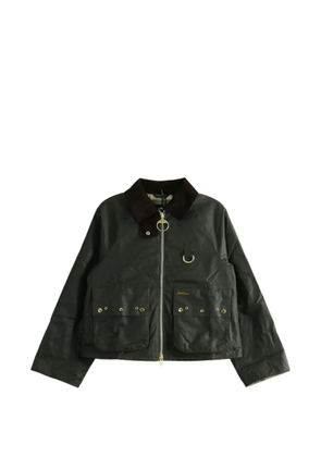 Barbour Ancient Tartan-print corduroy-collar jacket - Green