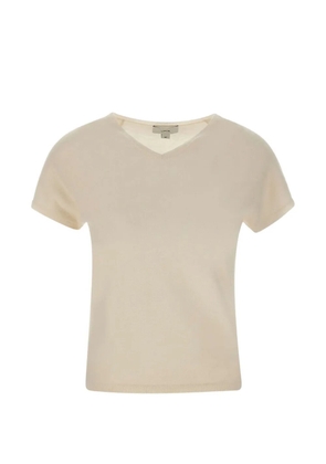 Vince short-sleeve V-neck sweater - Neutrals