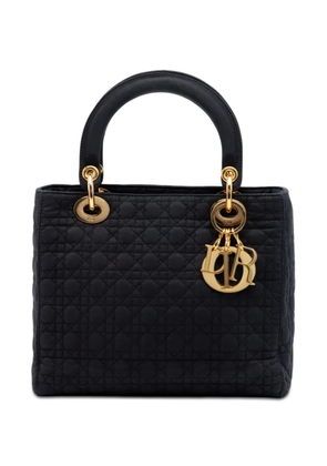 Christian Dior Pre-Owned 20th Century Medium Nylon Microcannage Lady Dior satchel - Black