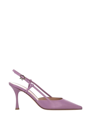 Gianvito Rossi pointed-toe slingback sandals - Purple