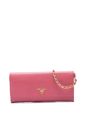 Prada Pre-Owned 2013-2026 Saffiano Wallet On Chain crossbody bag - Pink