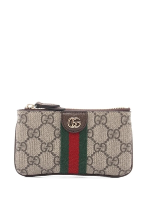 Gucci Pre-Owned 2020s Ophidia GG Supreme key pouch - Neutrals
