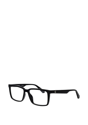 Calvin Klein Jeans logo-plaque rectangle-frame glasses - Black