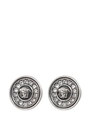 Versace Medusa crystal-embellished earrings - Silver