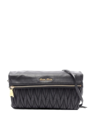 Miu Miu Pre-Owned 2000s Matelassé shoulder bag - Black