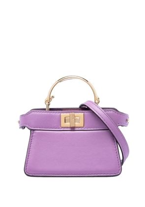 Fendi Pre-Owned 2010-2026 Nano Calfskin Peekaboo ISeeU Maxi Handle satchel - Purple