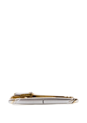 Saint Laurent Pre-Owned 1980s Cassandre-logo tie clip - Silver