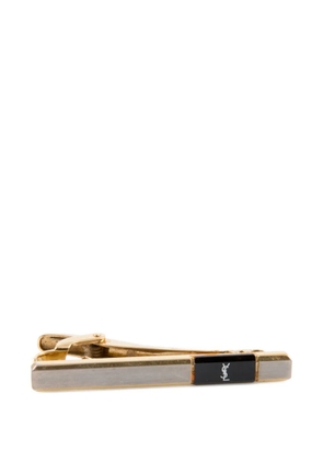 Saint Laurent Pre-Owned 1990s Cassandre-logo tie clip - Gold