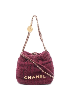 CHANEL Pre-Owned mini 2021s Chanel 22 shoulder bag - Red