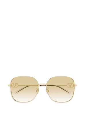 VALENTINO GARAVANI EYEWEAR VLogo square-frame sunglasses - Gold
