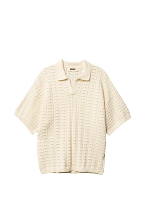 Woodbird WBShimo Wave crochet-knit T-shirt - Neutrals