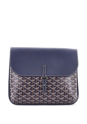 Goyard Pre-Owned Coursier Messenger Bag Coated Canvas and Leather crossbody bag - Blue