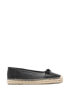 Castañer bow-detail leather espadrilles - Black
