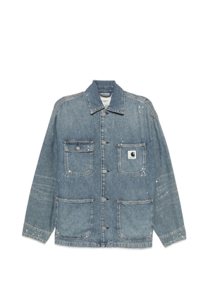 Carhartt WIP logo-patch denim jacket - Blue