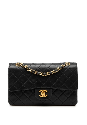 CHANEL Pre-Owned 1989-1991 Small Classic Lambskin Double Flap shoulder bag - Black