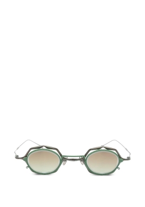 Rigards x Ziggy Chen geometric-frame clip-on glasses - Green