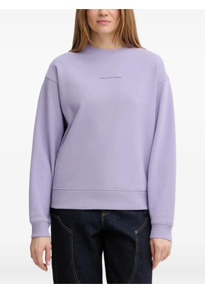 Marc O'Polo graphic-print logo-print sweater - Purple