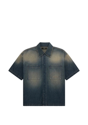 AMIRI short-sleeved denim shirt - Blue