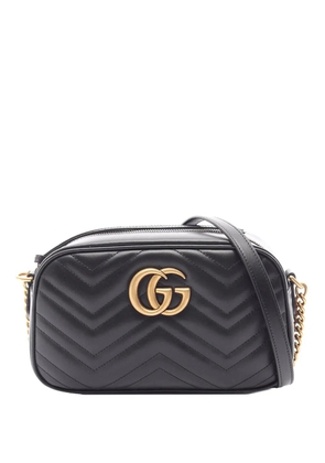 Gucci Pre-Owned 2016-2026 Small GG Marmont Matelasse Calfskin crossbody bag - Black