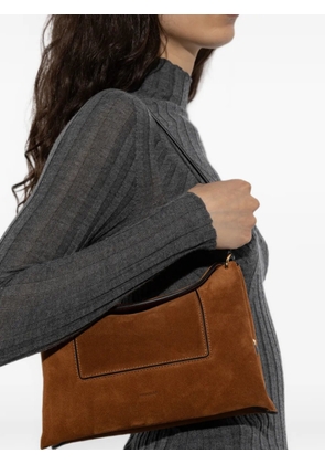 Wandler Penelope suede shoulder bag - Brown