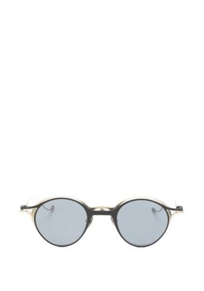Rigards round-frame clip-on glasses - Gold