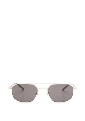 Montblanc geometric-frame double-bridge sunglasses - Gold