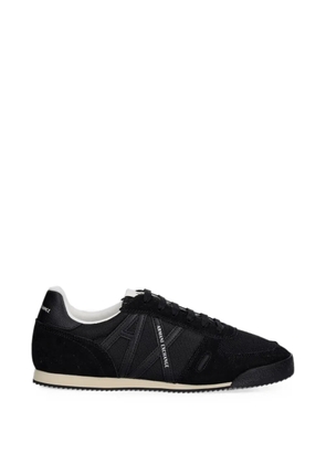 Armani Exchange logo-patch sneakers - Black
