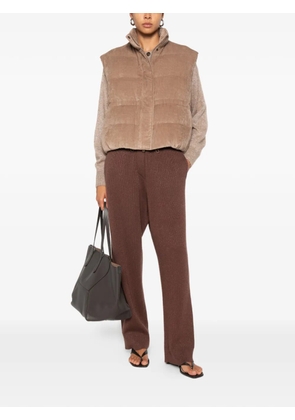 Brunello Cucinelli corduroy padded gilet - Neutrals