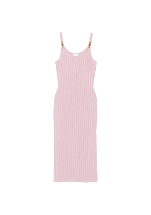 Versace Medusa rib-knit midi dress - Pink
