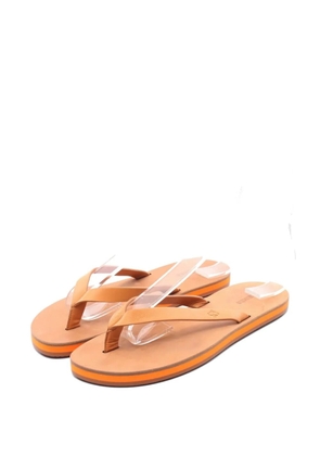 Hermès Pre-Owned 2000s leather flip flops - Neutrals