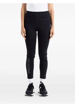 Moncler logo-print leggings - Black