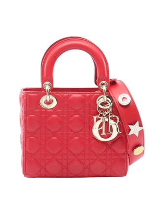Christian Dior Pre-Owned 2010-2026 Small Calfskin Cannage My ABCDior Lady Dior satchel - Red