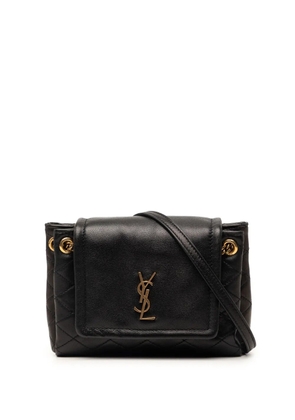 Saint Laurent Pre-Owned 2023 Mini Quilted Lambskin Monogram Nolita Bag crossbody bag - Black