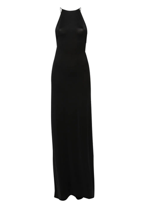 Coperni triangle-plaque long dress - Black
