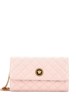 Versace Pre-Owned Icon Wallet on Chain Quilted Leather crossbody bag - Pink
