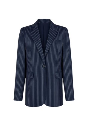 PINKO pinstripe single-breasted blazer - Blue