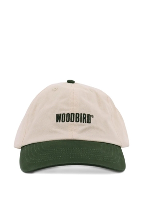 Woodbird WBCore logo-embroidered twill cap - Neutrals