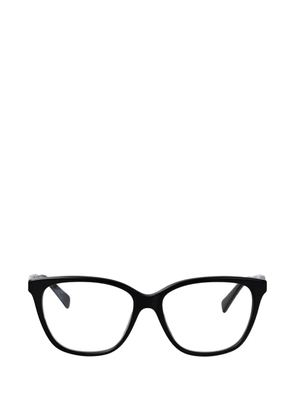 Longchamp logo-plaque glasses - Black