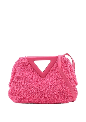 Bottega Veneta Pre-Owned 2012-2026 Small Boucle Curly Raffia The Point Triangle satchel - Pink